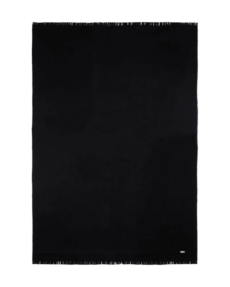 Ann Demeulemeester Fabio -Schal in schwarzer Wollmischung Schwarz