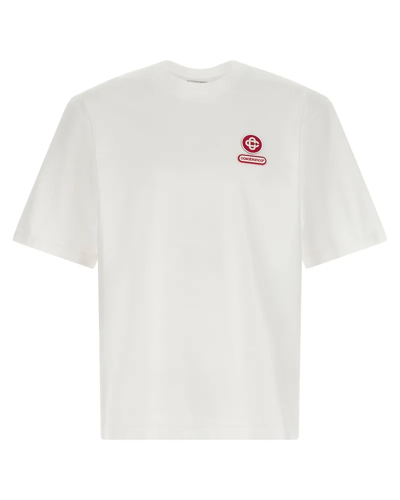 Casablanca Paris Logo Patch T -Shirt White