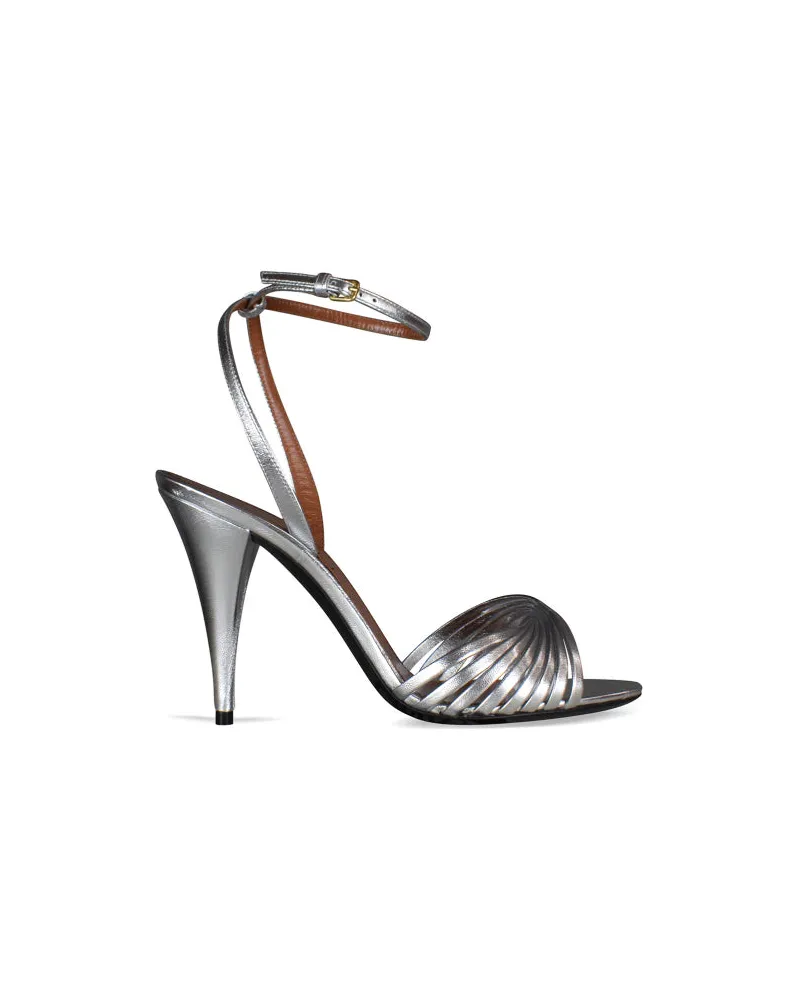 Saint Laurent Sandals Tina Silver
