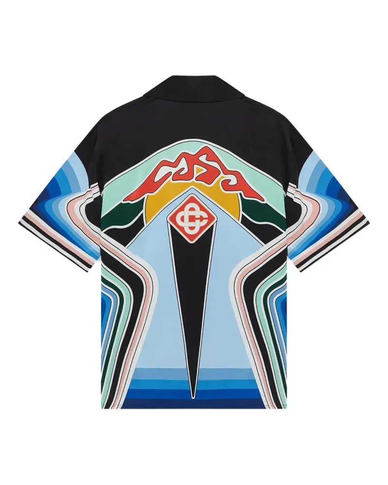 Casablanca Paris Graphic Mountain Print Shirt Graphic