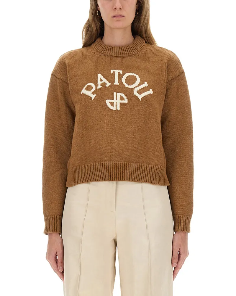 Patou Trikot mit Logo Brown