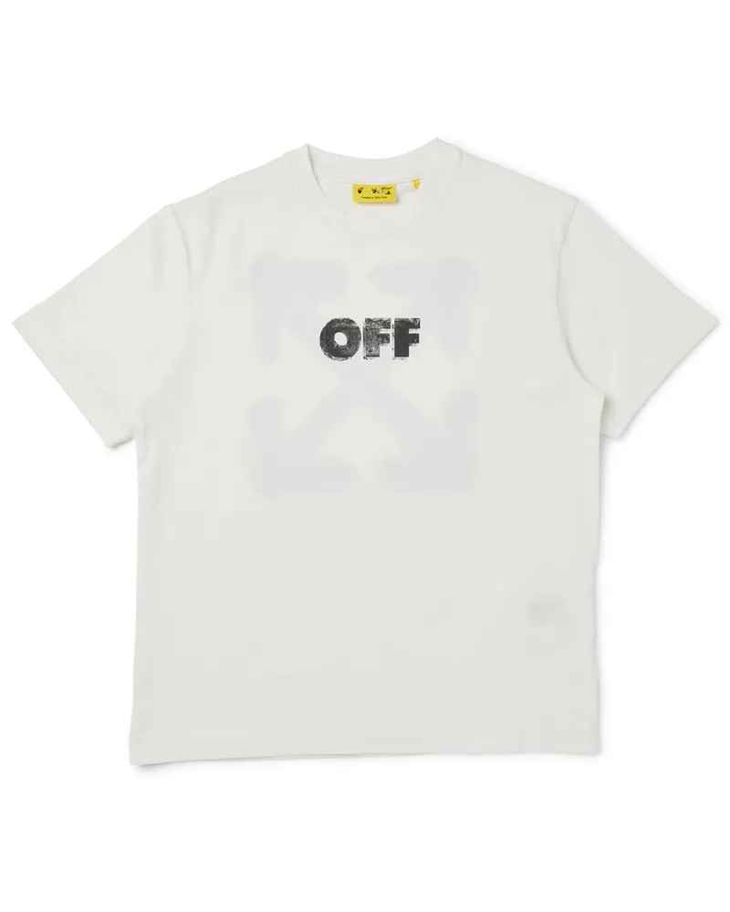OFF-WHITE Graffiti" Logo T -Shirt White