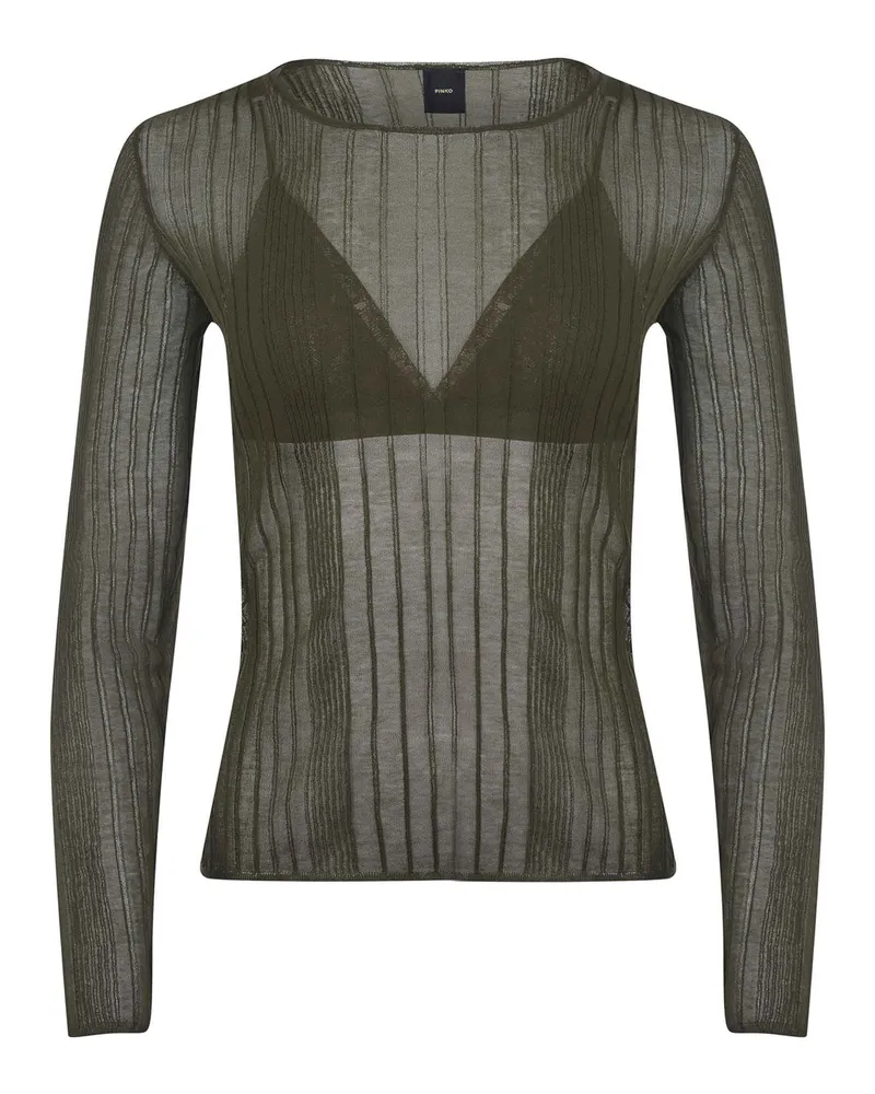 Pinko Alchemilla" Pullover aus einer Baumwollmischung Green
