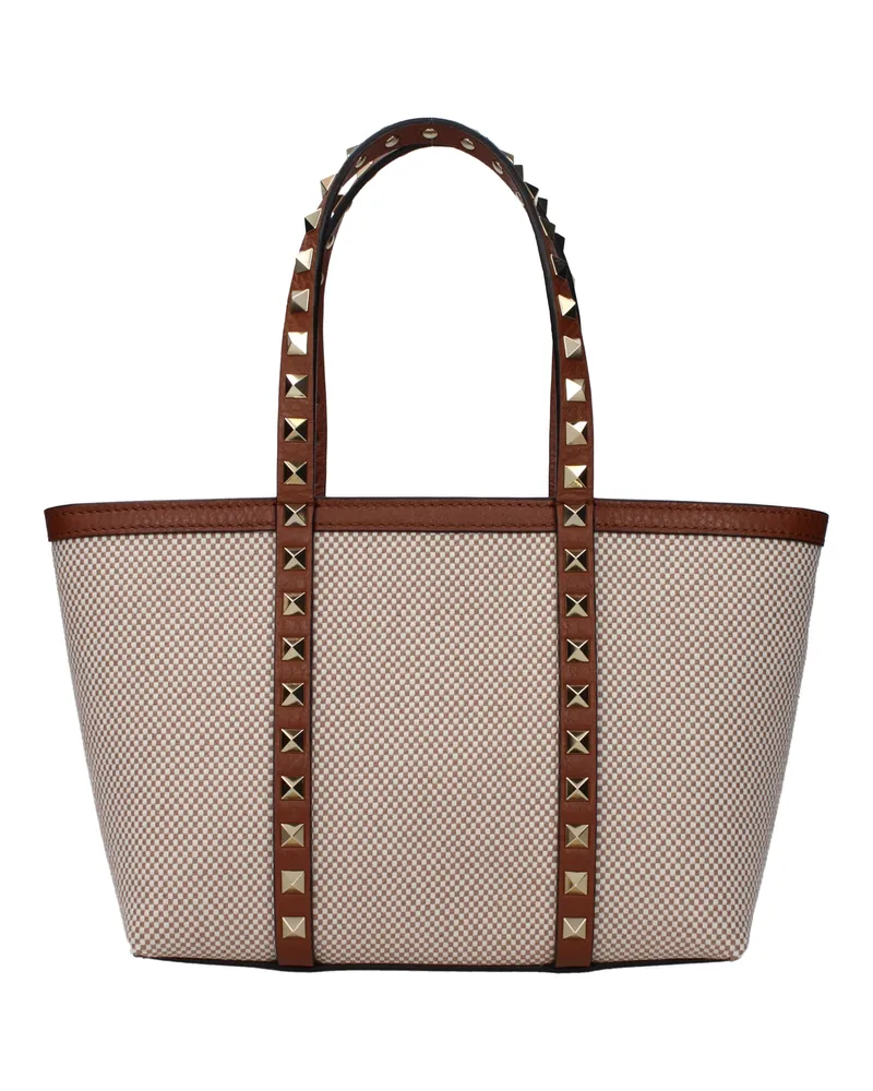 Valentino Garavani Damens Handtaschen Stoff Beige/Braun -