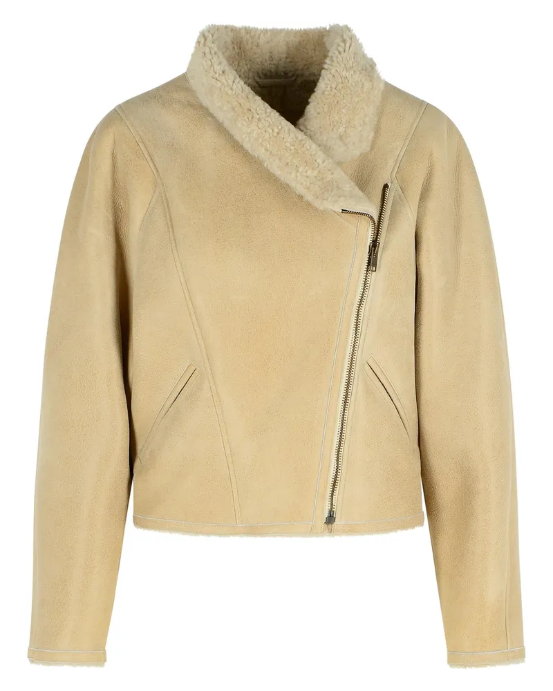 Isabel Marant Blondine' Shearling Ecru Jacke Beige