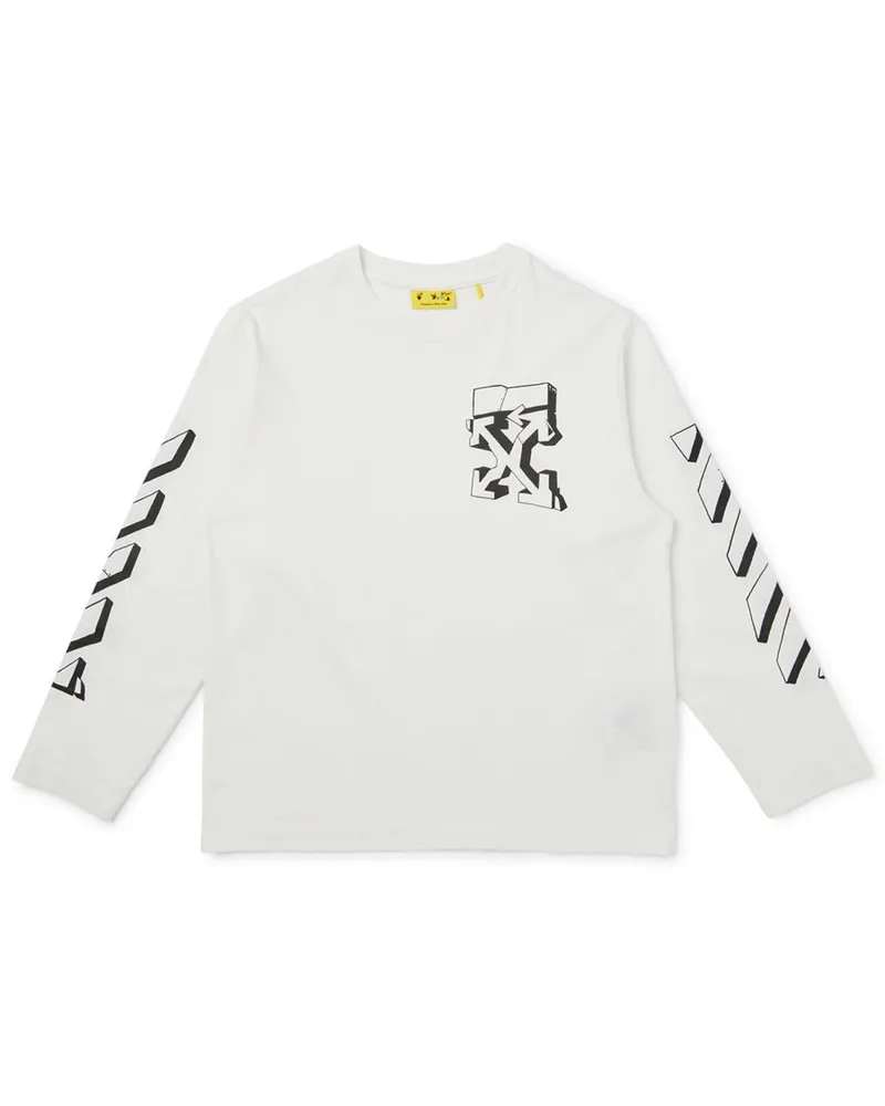 OFF-WHITE Graffiti" Logo T -Shirt White