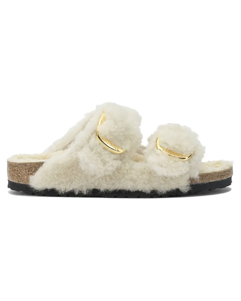 Birkenstock Arizona Big Buckle Teddy“ Sandalen White