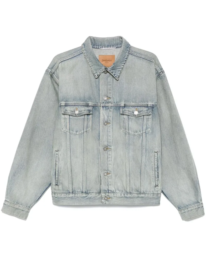 Saint Laurent Denim Trucker Jacke Blue