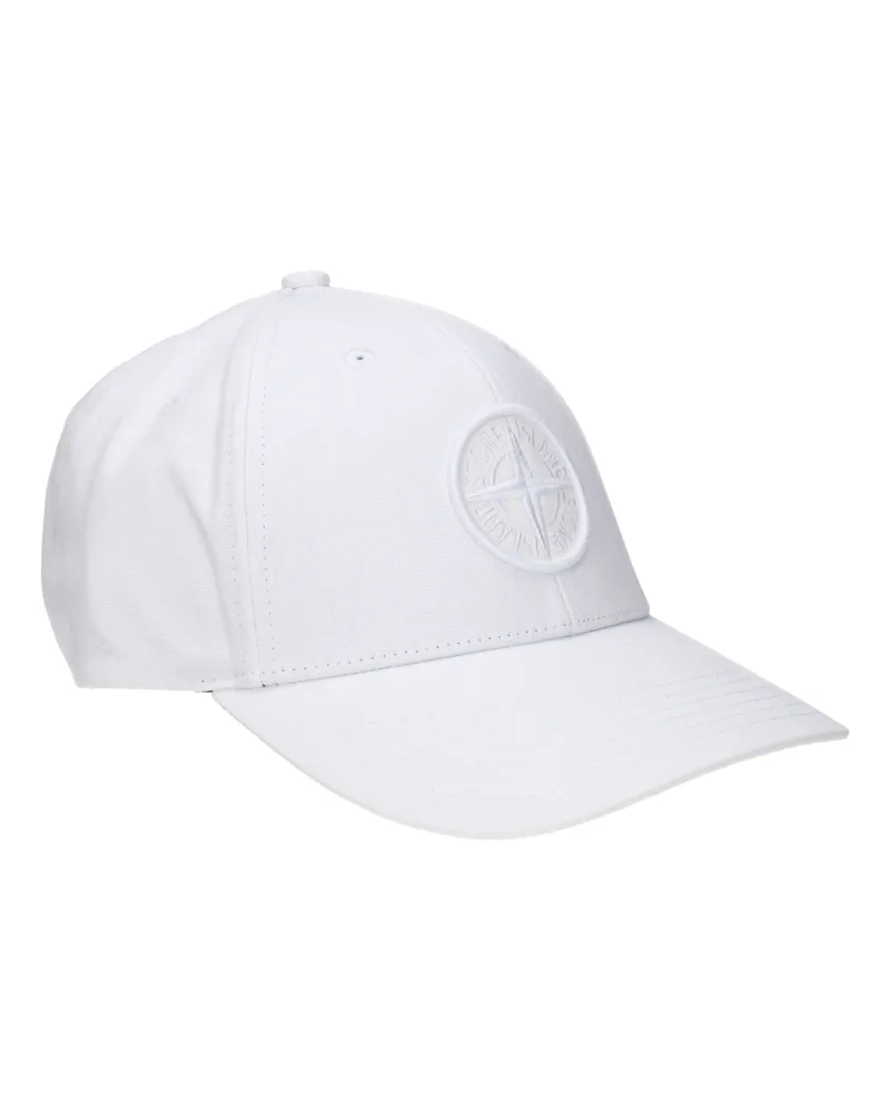 Stone Island Herrens Hüte Baumwolle Weiß -