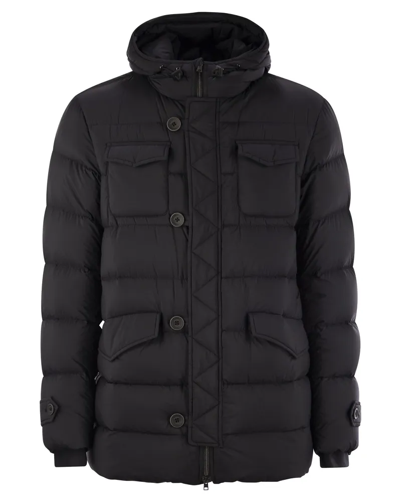 Herno Eskimo -Jacke mit Kapuze Black