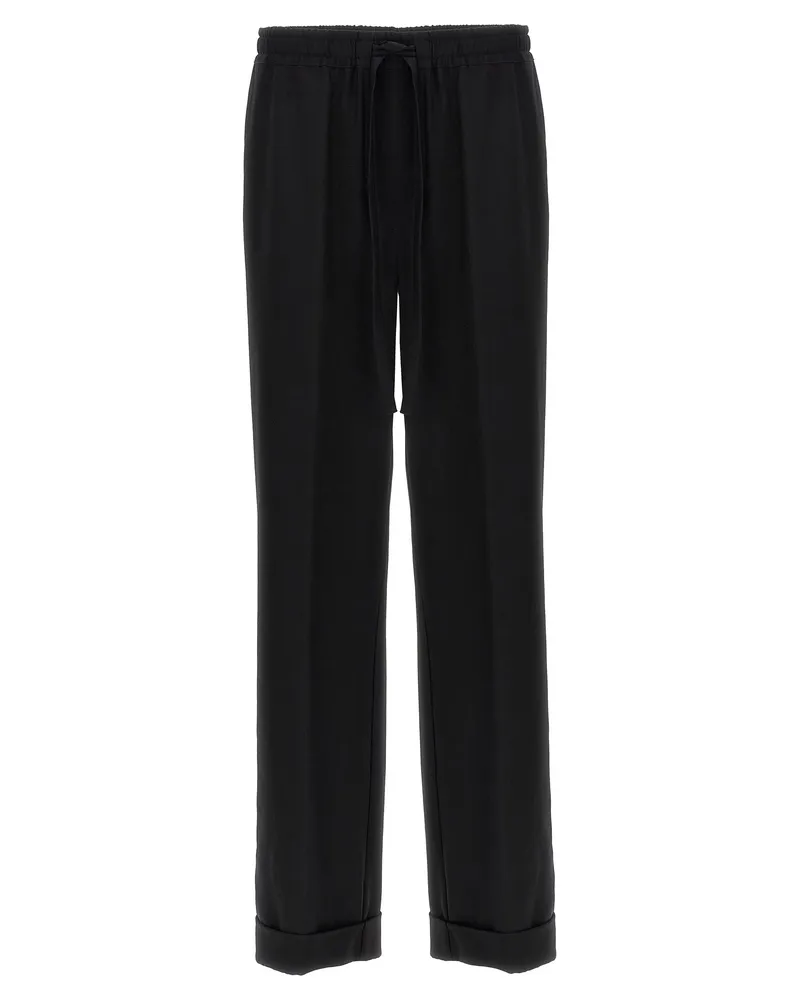 Dolce & Gabbana Kontrasthosehosen Black