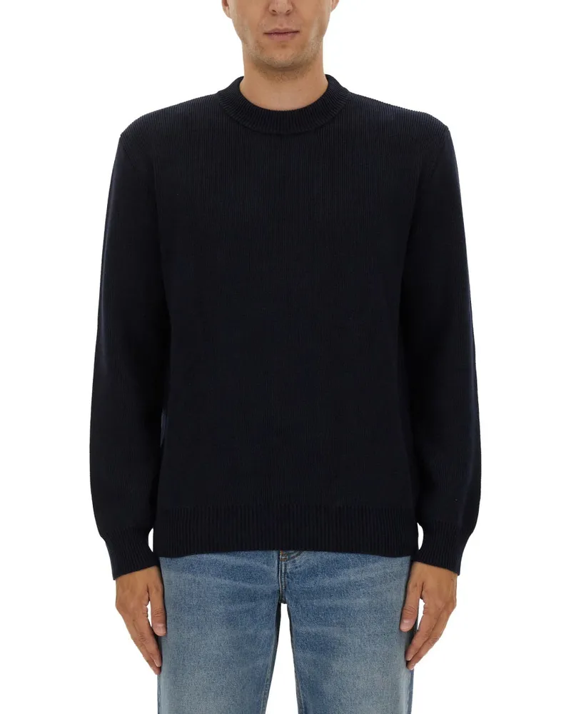 Golden Goose Golden Gans Trikot mit Logo Blue