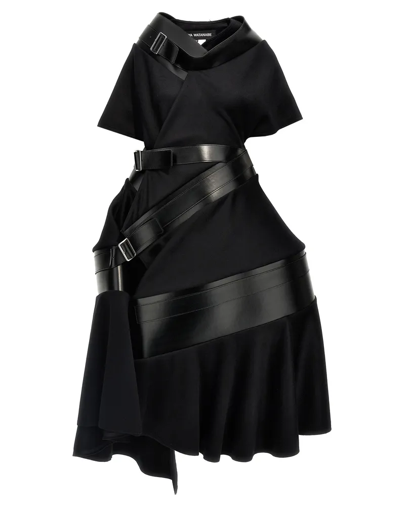 Junya Watanabe Asymmetrische Mantel Schwarz