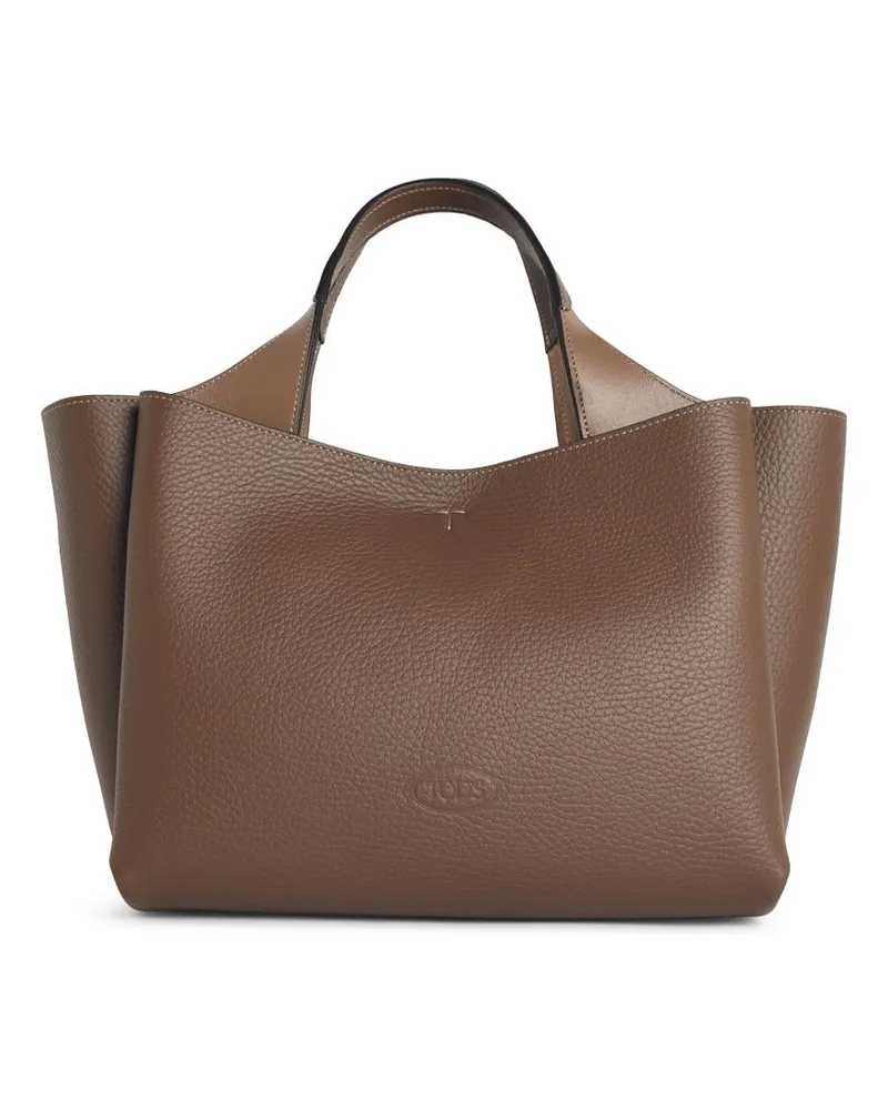 TOD'S Braune Lear-Minitasche Brown