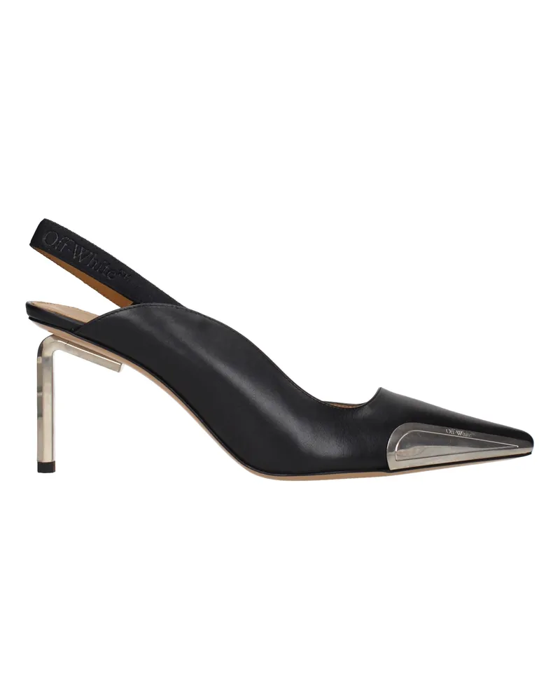 OFF-WHITE Off White Damens Sandalen Leder Schwarz -