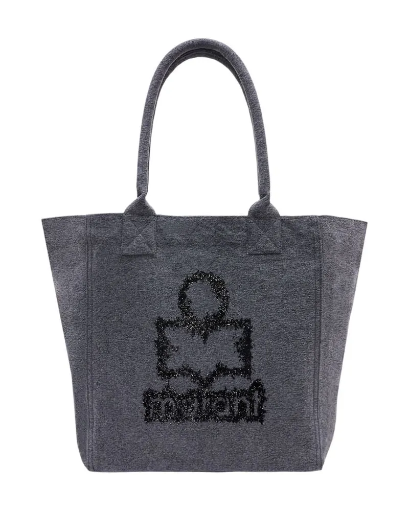 Isabel Marant Kleine Yenky Gf Shopper-Tasche  Baumwolle Grau Grau
