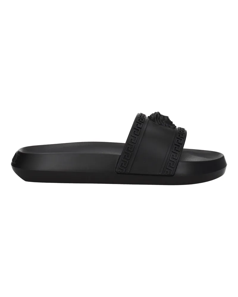 Versace Pantoffeln und Hufe Männer Gummi schwarz -