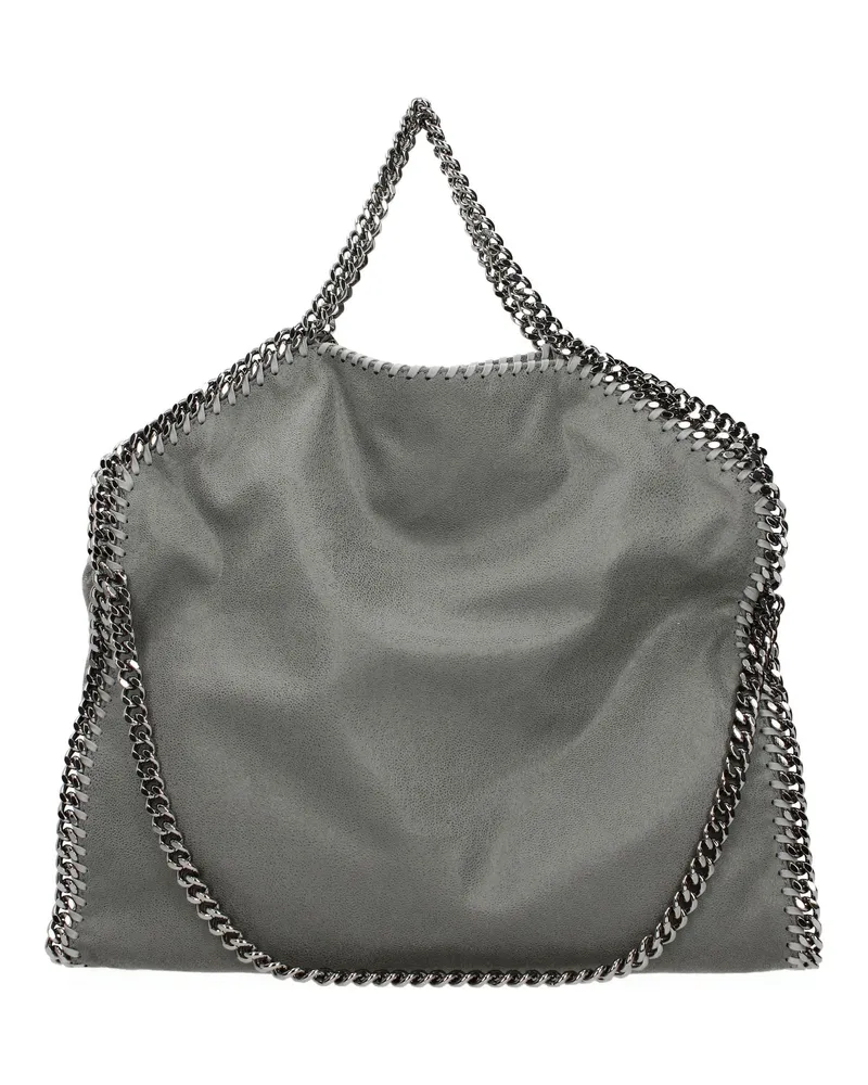 Stella McCartney Damens Handtaschen Eco Wildleder Grau/Creme -