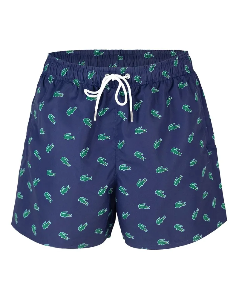 Lacoste Kostüm Blu Con Stampa Coccodrillo Blue