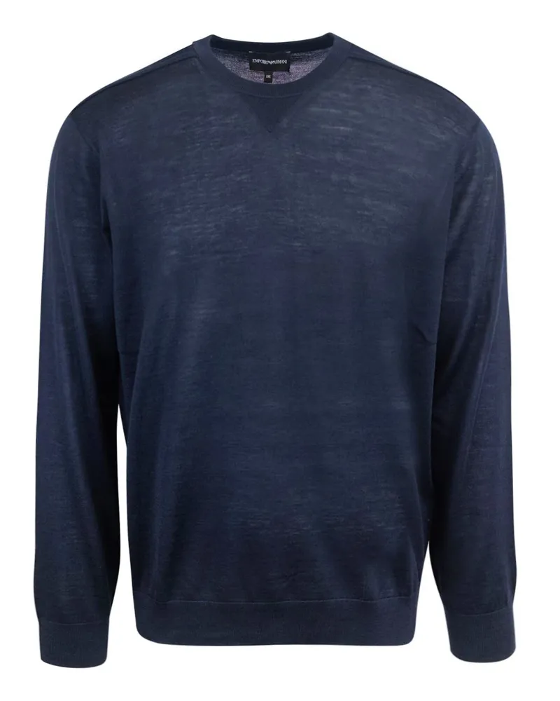 Emporio Armani Maglia Girocollo Blu Blue