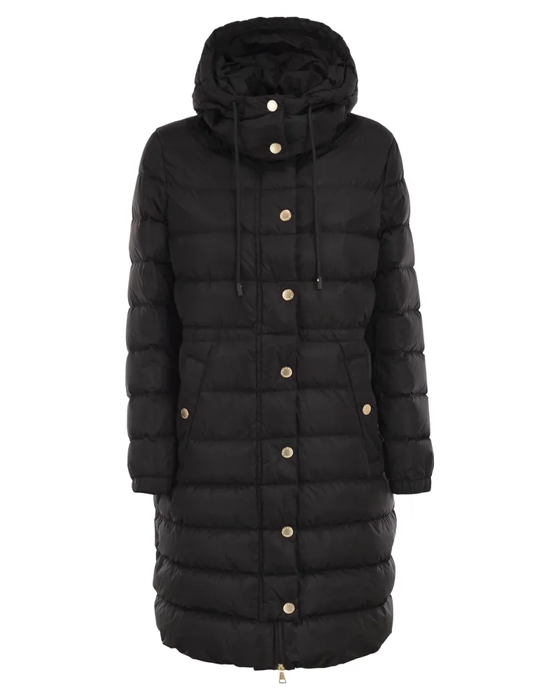 Weekend Max Mara Cerbero Slim Fit Daunenjacke aus wasserabweisendem Taft Black