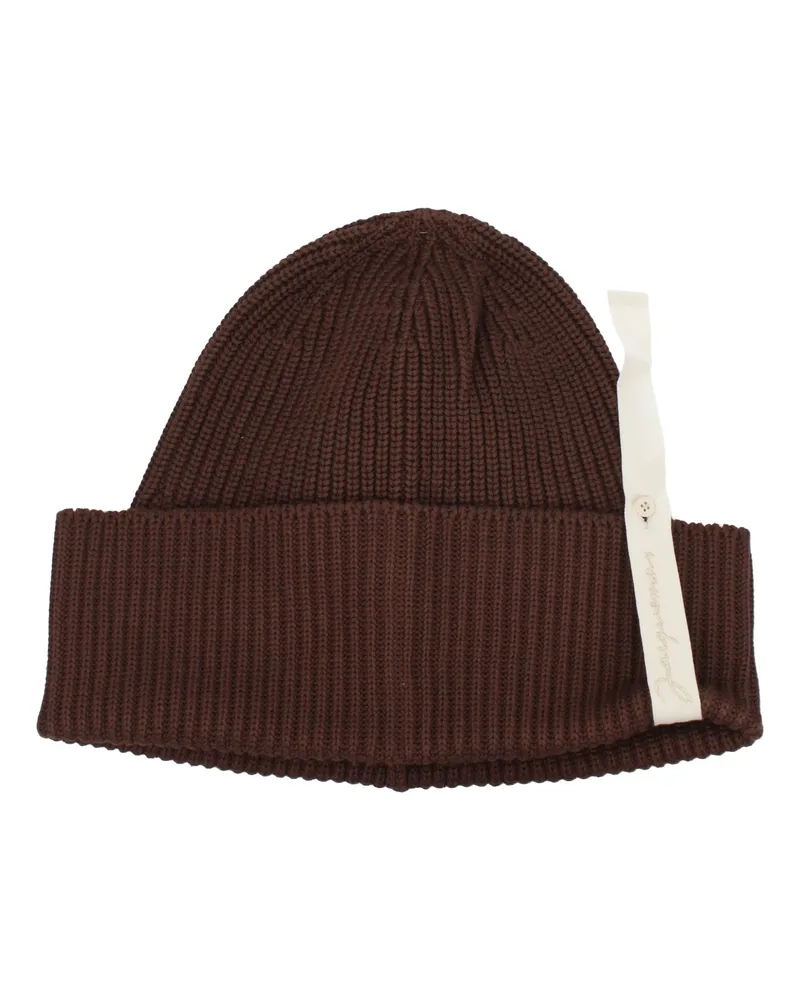 Jacquemus Damens Hut Baumwolle Braun -