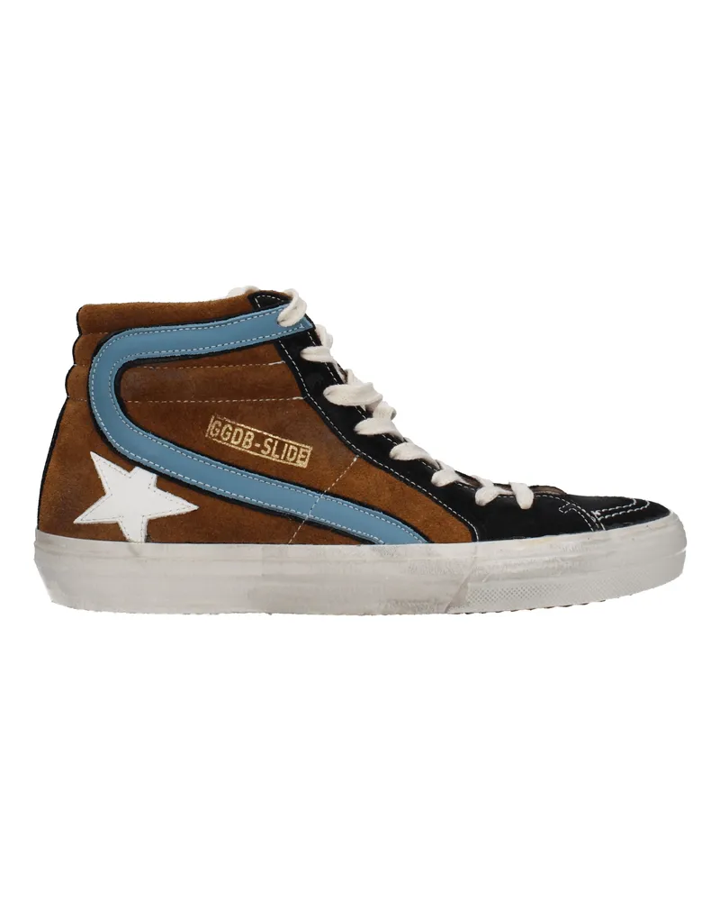 Golden Goose Sneakers Slide Classic Herren Wildleder Braun/Schwarz -