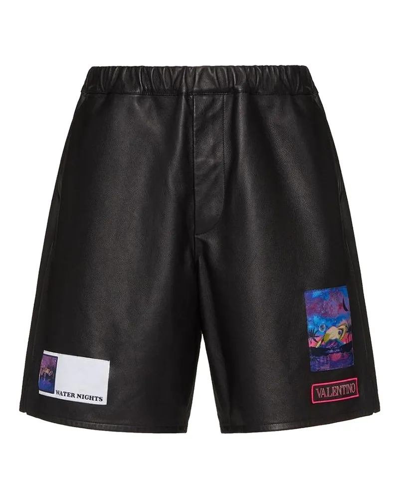 Valentino Garavani Valentino Ledershorts Schwarz