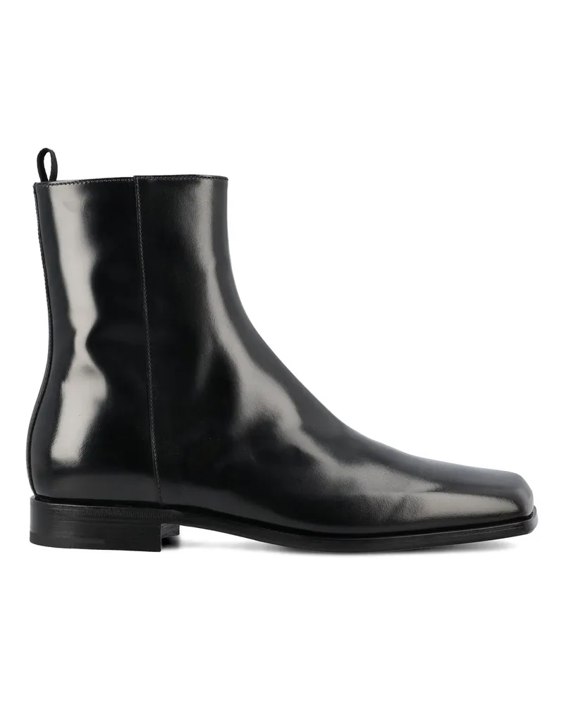 Prada Lederstiefel Black