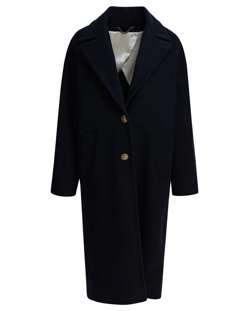 Golden Goose Einreihiger Mantel „Cocoon“ von Blue