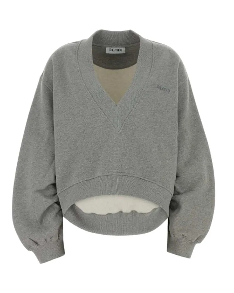 ATTICO Das graue Baumwoll-Sweatshirt von Attico Melange