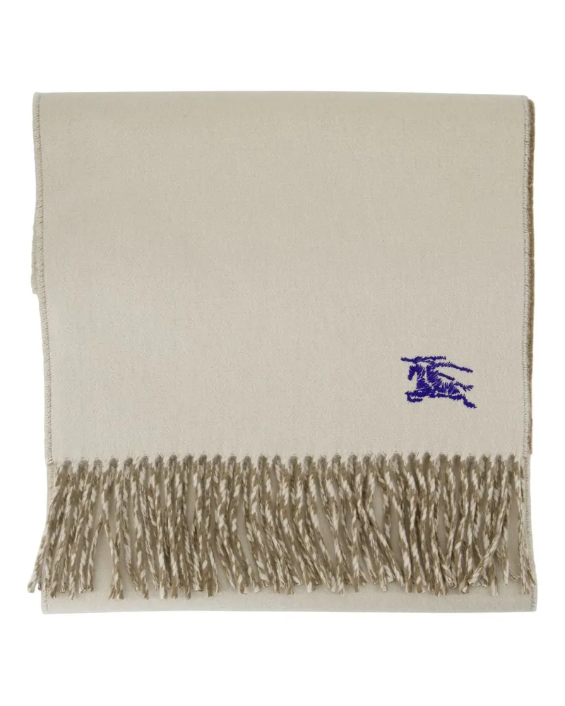 Burberry Ritter fester Schal  Wolle grau Grau