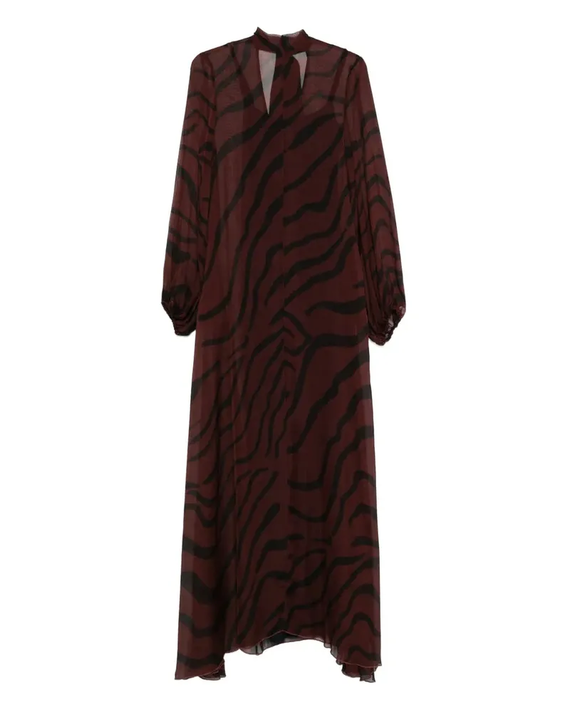 Raquel Diniz Kleid mit Zebramuster Zebra