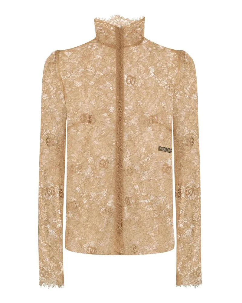 Dolce & Gabbana Lace Top Beige