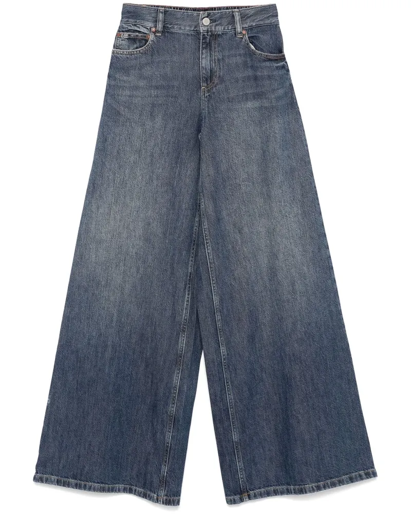 Alice + Olivia Branson Denim -Baumwolljeans Blue