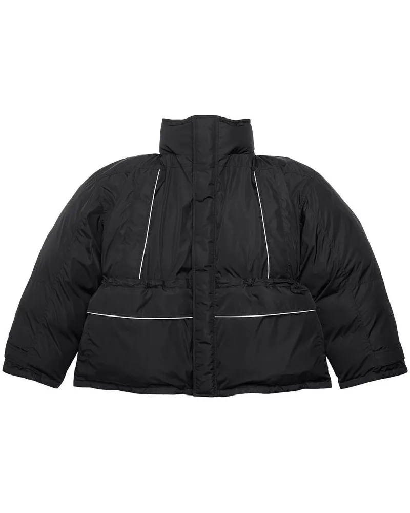 Balenciaga Nylon Parka Mantel Schwarz
