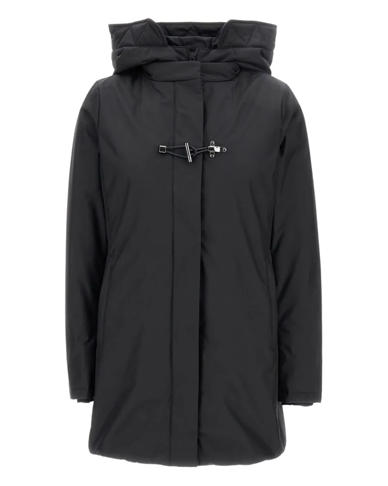 Fay Toggle Parka Mantel Black