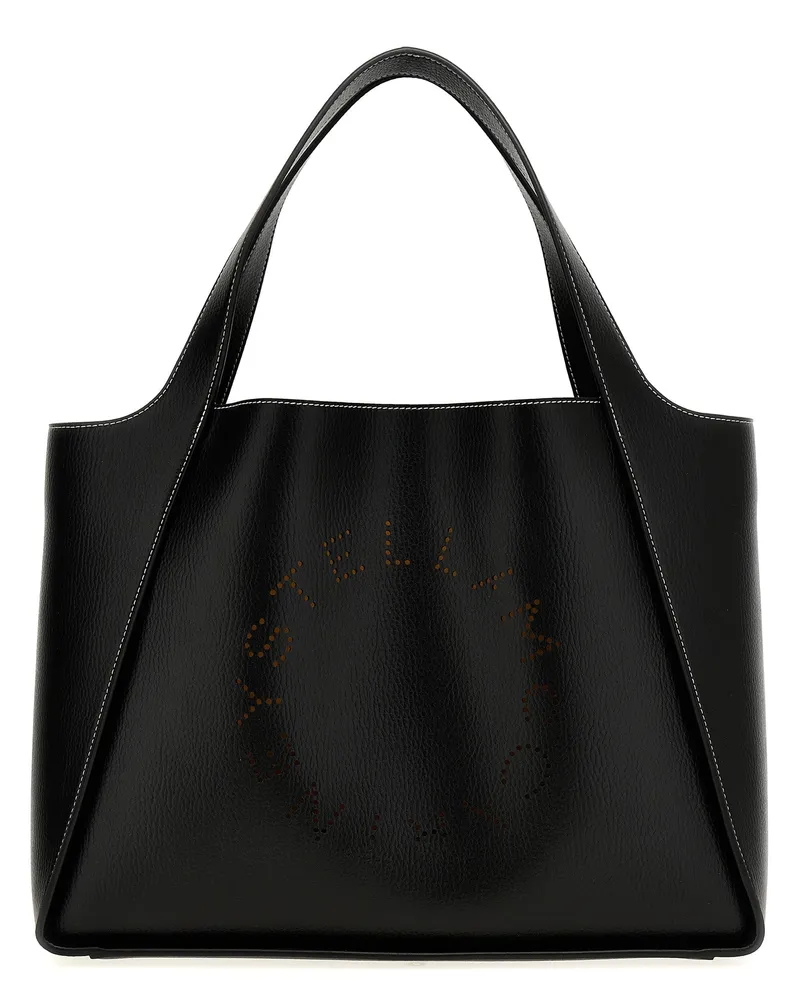 Stella McCartney Einkaufstasche mit -Logo Black