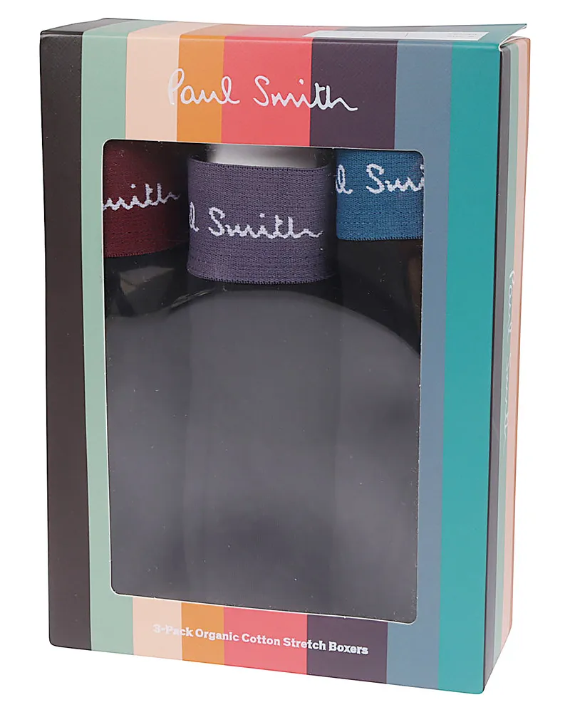 Paul Smith Logo Boxer 3 Pack Black