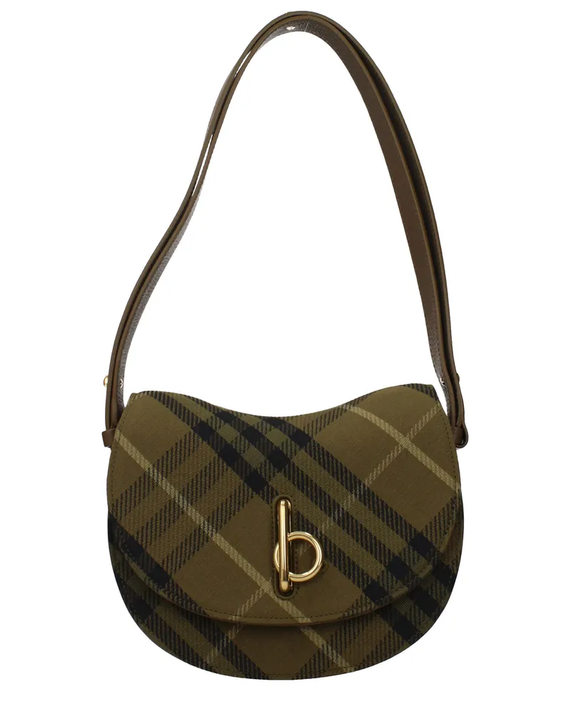 Burberry Damens Umhängetaschen aus grünem Stoff -