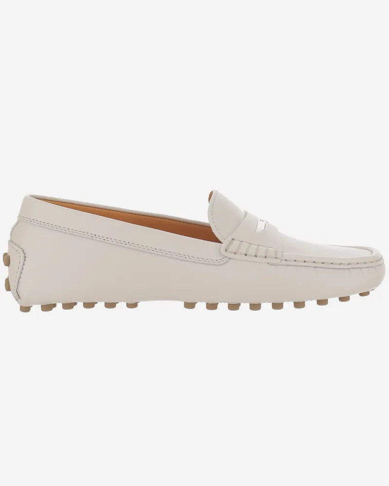 TOD'S Tod 's Leder Gommino Loafer White
