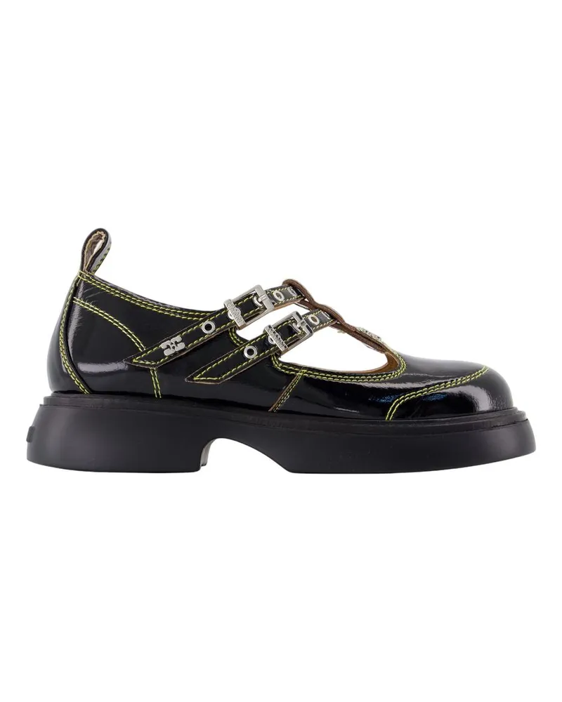 Ganni Alltäglicher Schmetterling Mary Jane  Synthetic Black Black