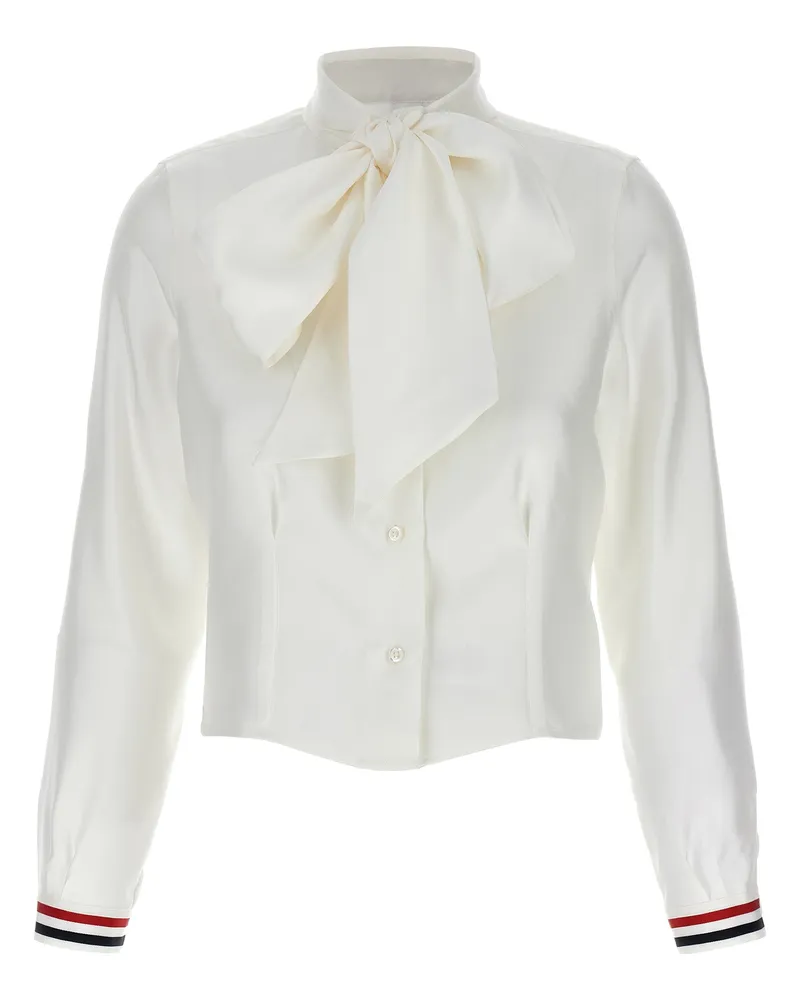 Thom Browne Seidenhemd White