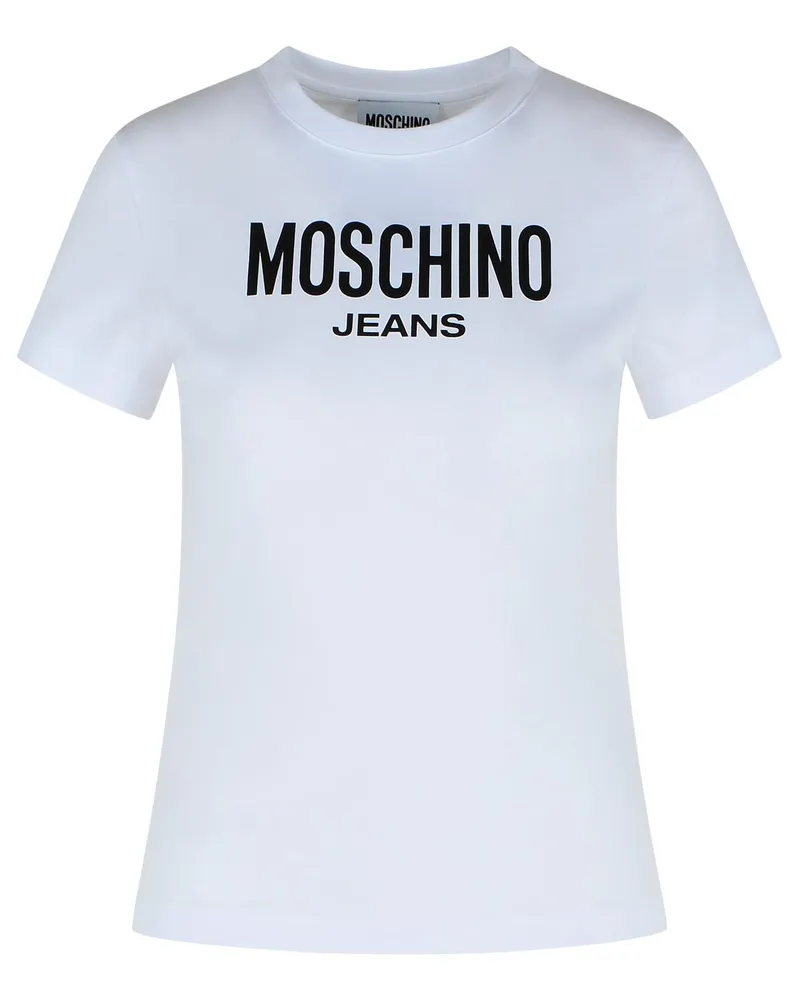 Moschino Moschino -Jeans weiße Baumwoll -T -Shirt White