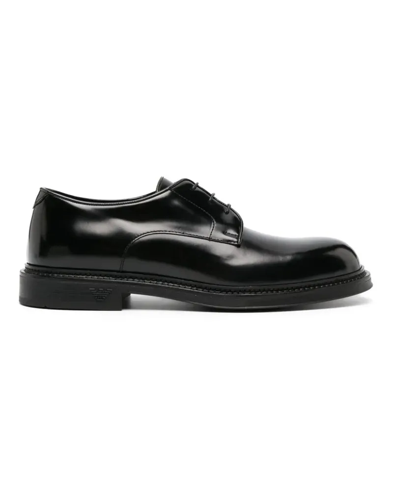 Emporio Armani flache Schuhe schwarz Black