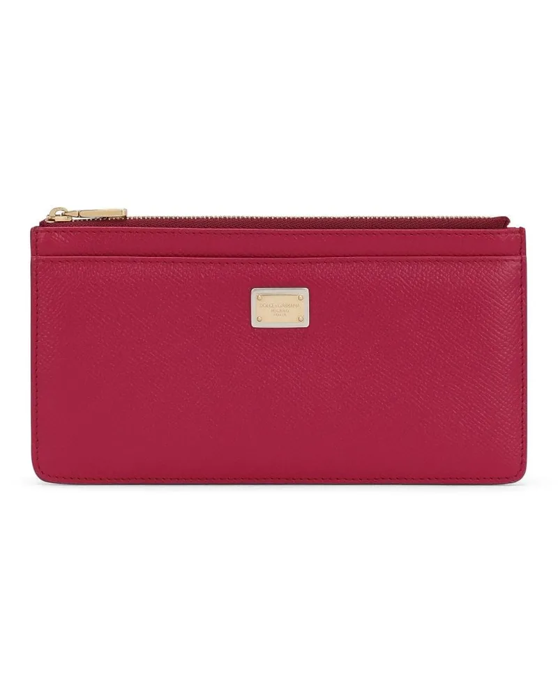 Dolce & Gabbana Coin -Geldbörse mit Logo -Plaque Pink