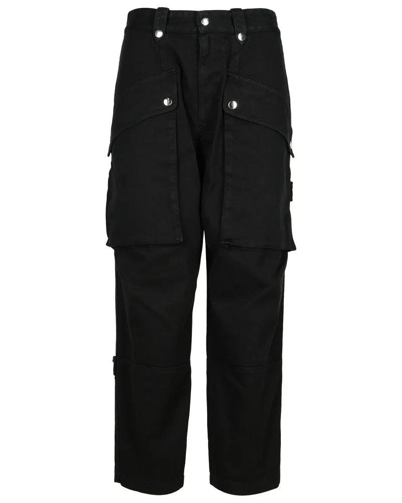 Étoile Isabel Marant Jannick 'schwarze Baumwollhose Navy