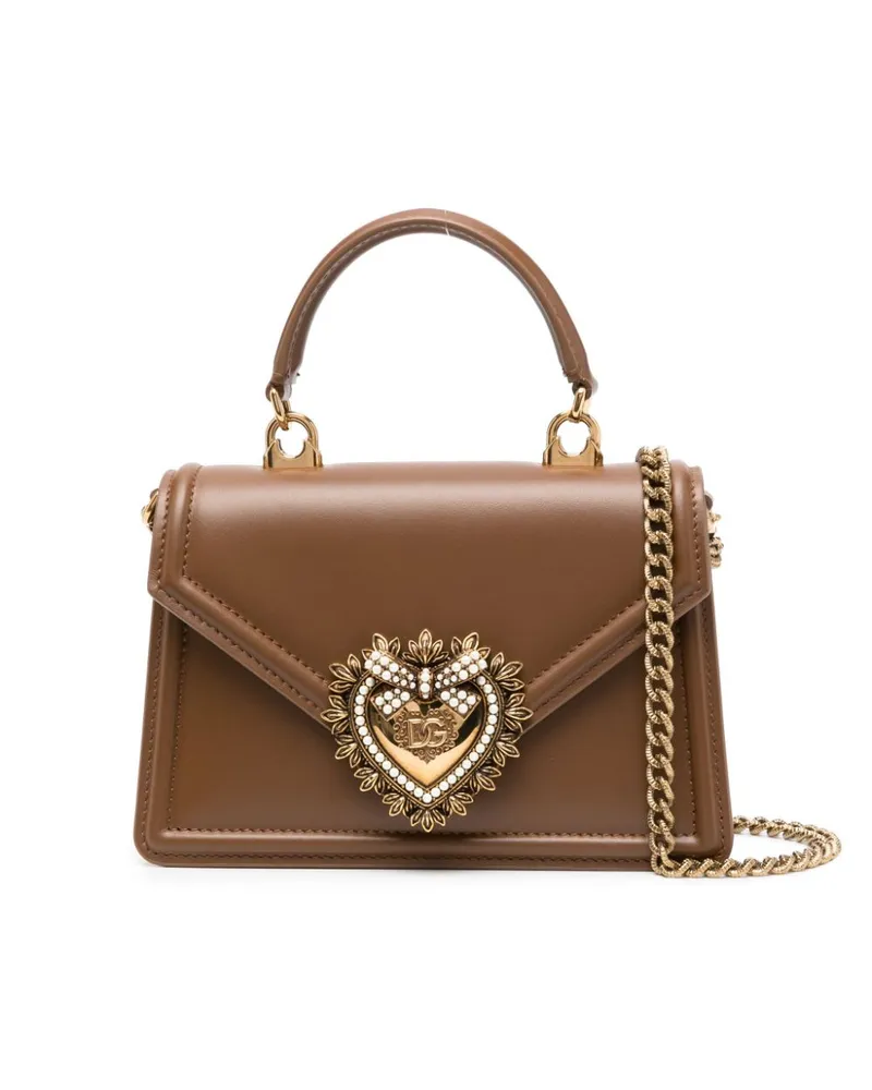 Dolce & Gabbana Devotion kleine Lederhandtasche Leather
