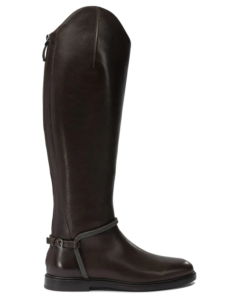 Brunello Cucinelli Classic“ Stiefel Brown