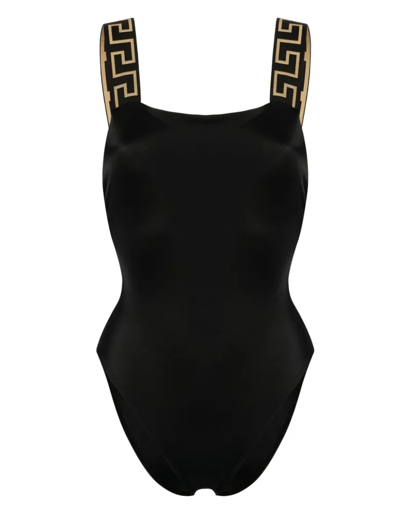 Versace Greca Badeanzug Black